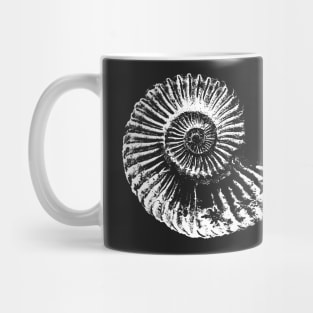 Copy of Ammonite illustration face mask - Palaeontologist fossil face mask Mug